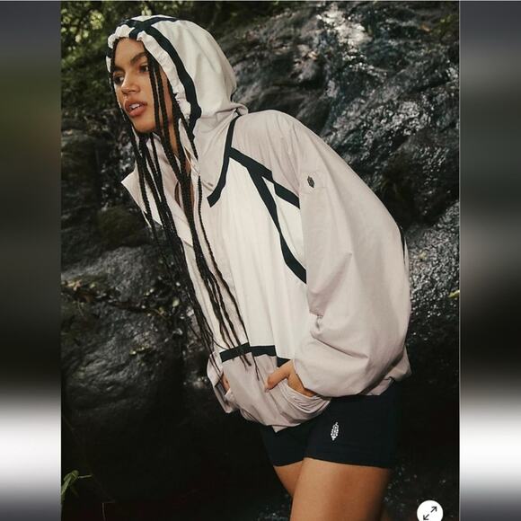 FP Movement by Free People Jackets & Blazers - Care FP Movement Like The Wind Colorblock Jacket grey and black-Size M